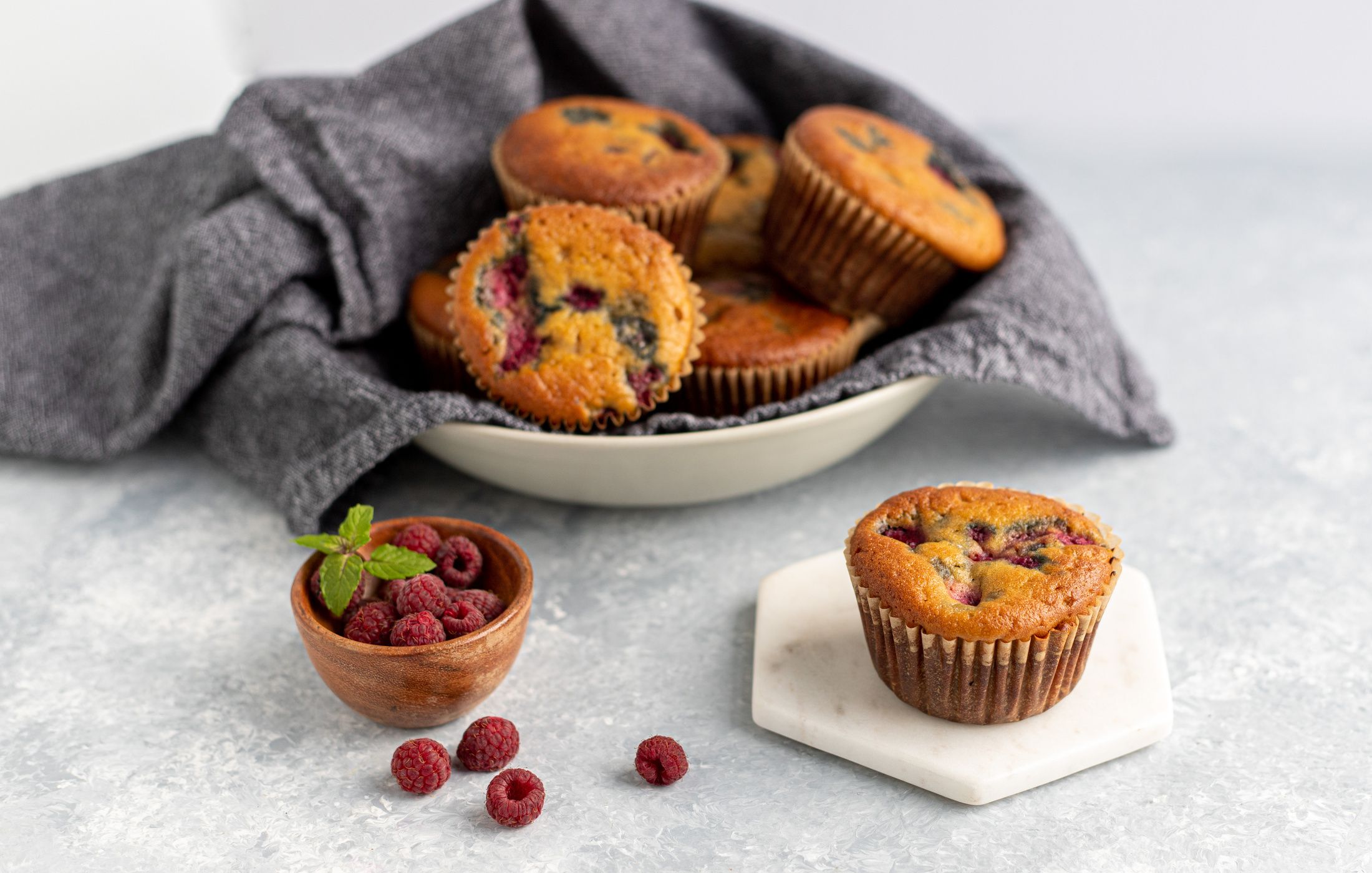 Coconut Raspberry Muffins
